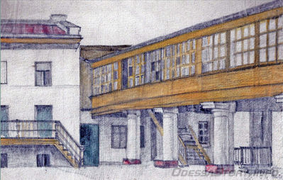 Преображенская, 35
Внутренний двор, худ. Э.Мальц, 1922

