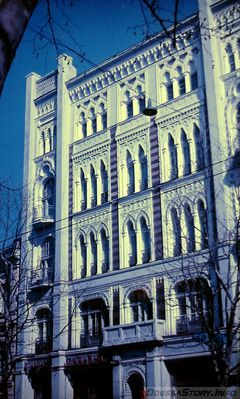 Ришельевская, 45
дом Нолле, 1901, арх. Е.Н. Смидович
Фото Никитенко, 70-е годы
